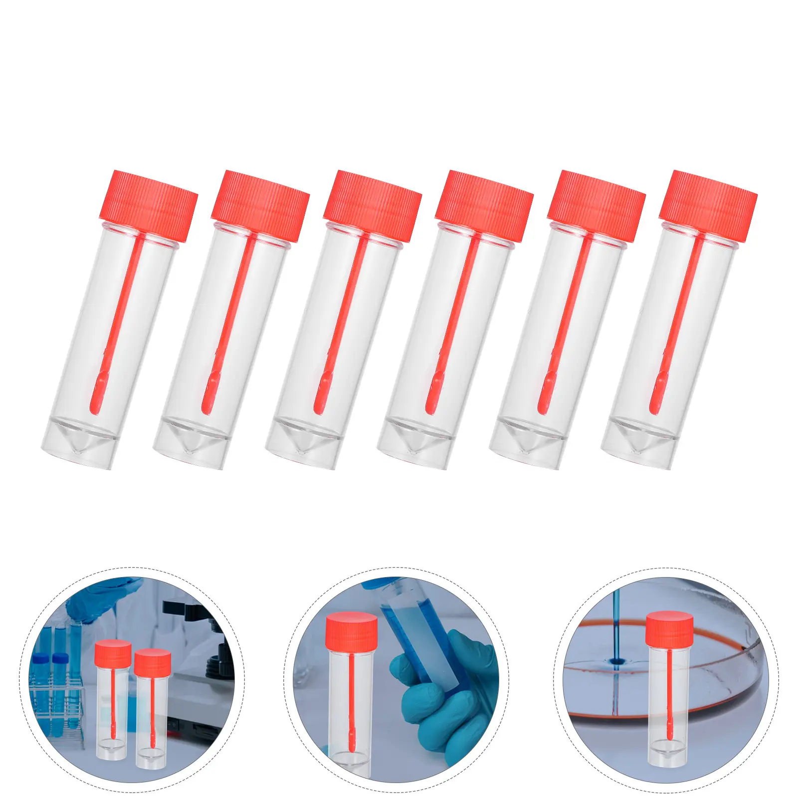 

20 шт. лабораторных стаканчиков для образцов, 30 мл, герметичные пластиковые контейнеры для фекальных анализов, для больничных и клинических образцов