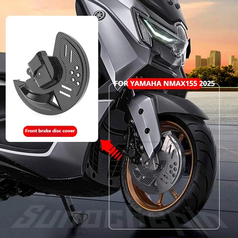 

Motorcycle Front Brake Disc Cover Brake Disk Guard Protection For Yamaha NMAX V3 Turbo V3 NMAX155 Turbo V3 2025+