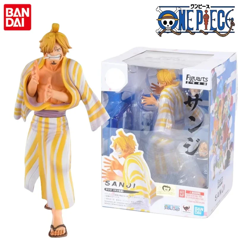 Bandai Genuine ONE PIECE Anime Figure Figuarts ZERO Sanji Wano Country Action Toys for Kids Gift Collectible Model Ornaments