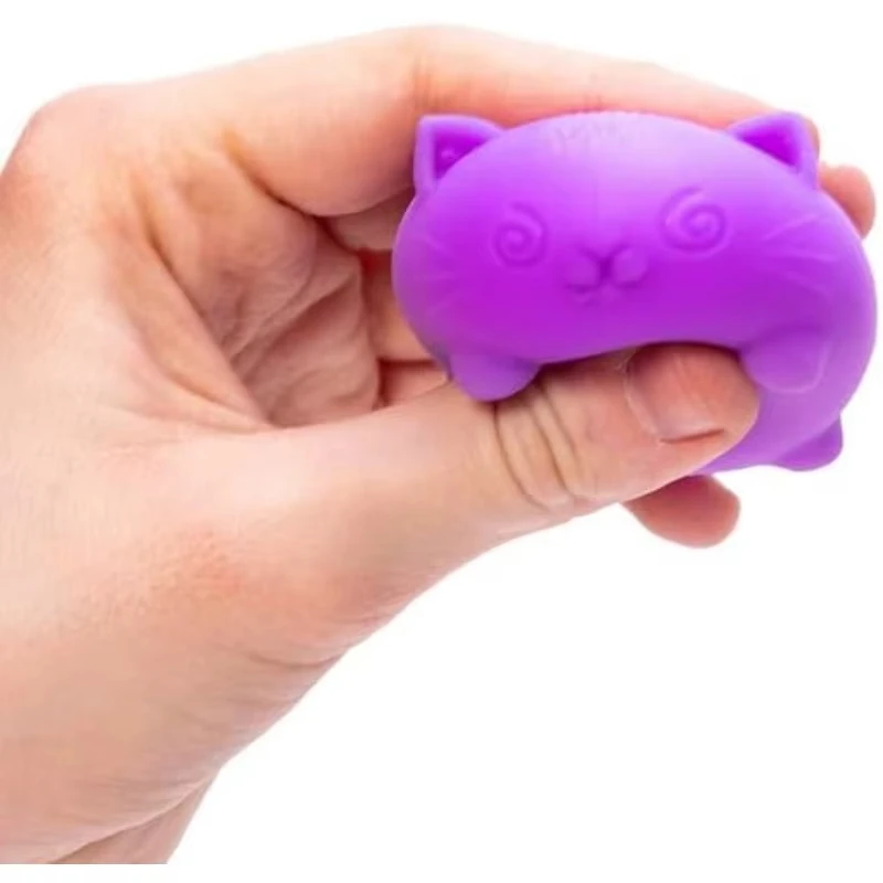 brinquedos-sensoriais-antiestresse-schylling-needoh-cool-cat-squishy-bolas-de-apertar-de-recuperacao-lenta-para-alivio-do-estresse-para-adultos-e-criancas