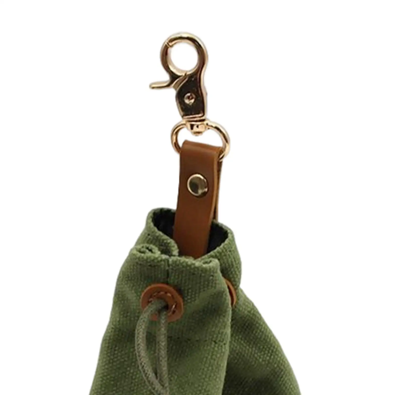 Pet Dog Treat Pouch Training Bag Drawstring Closure Adjustable Belt Canvas Food Storage Holder for Outdoor Puppy Snacks