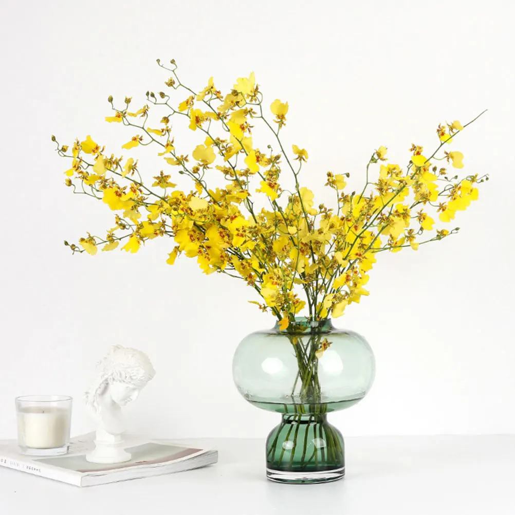 

European Style Gourd Vase Decorative Glass Flower Pot Unique Shaped Design Home Office Decor Gift Flower Pot