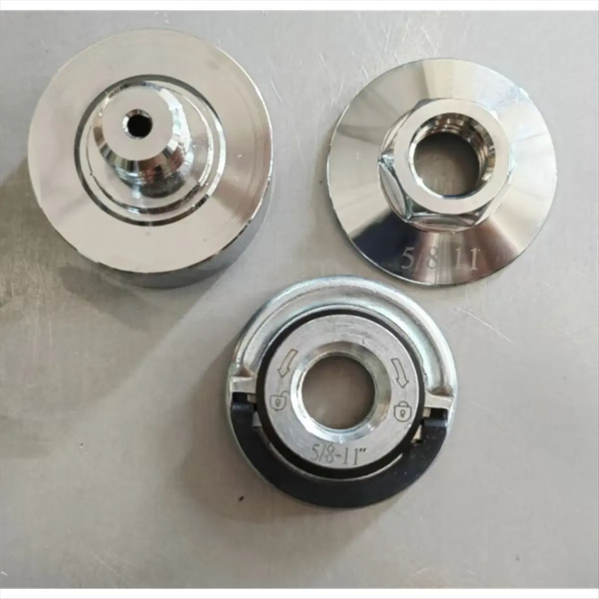 AA83 3 Pieces X-Lock Adapter Grinder Adapter Set to 5/8inch Thread, Angle Grinder Adapter for Cutting Discs and Sanding Discs