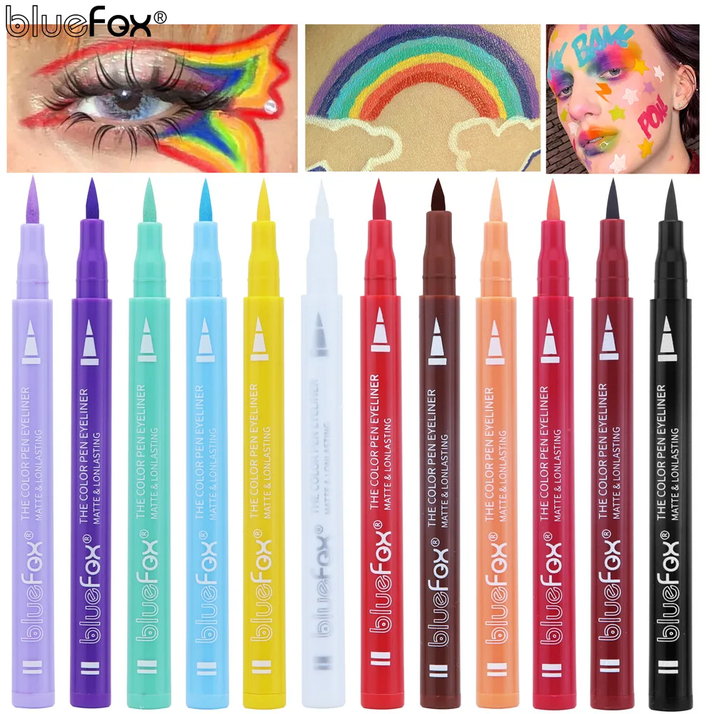 DJBS Hot sale children's Latin stage makeup performance multi color eyeliner super shiny crystal sequins eyeliner gel 12 sets