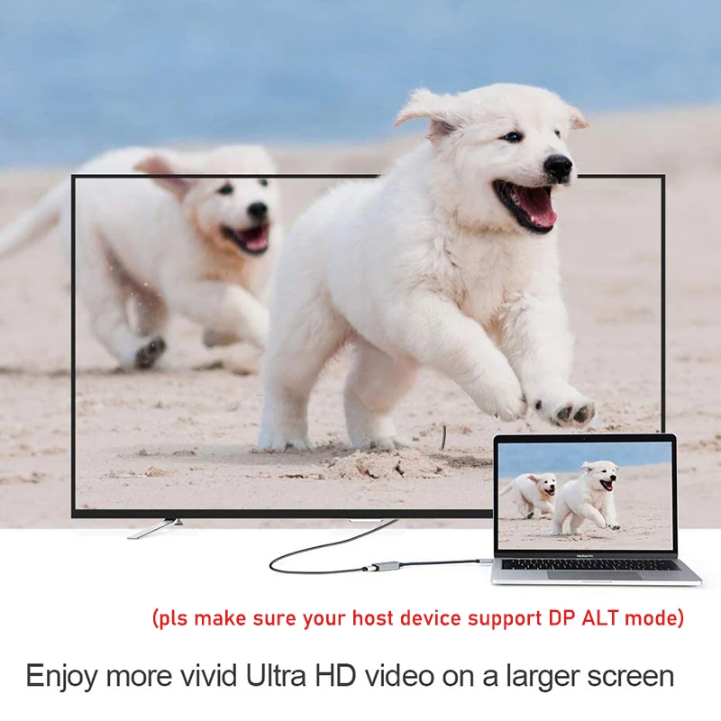 USB C to HDMI Cable 4K 60Hz/4K 30Hz Type C to HDMI 2.0/1.4 Adapter for Macbook Pro Mini Air Iphone 15/16 Pro Max. Dell XPS15/13