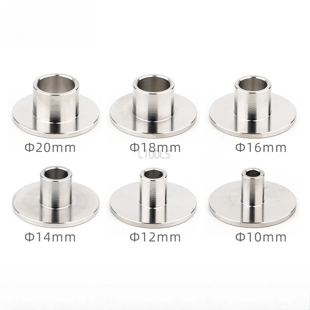6pcs 10-20mm Trimmer Sample Guide Plate Bushing Sleeve Router Bit for Wood Carving Stainless Steel Essential Woodworking Aid