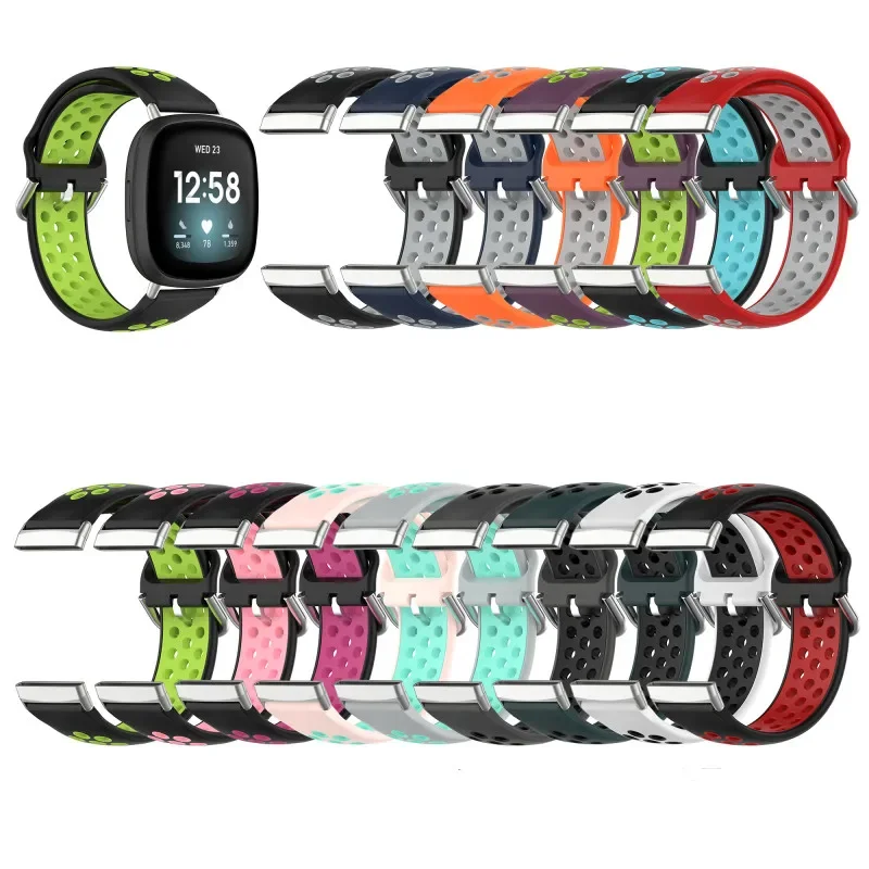 Soft Silicone Strap For Fitbit Versa 3/Sense 2 Smart Watch Bracelet Sport Strap For Fitbit Versa 4 Wristbands Accessories