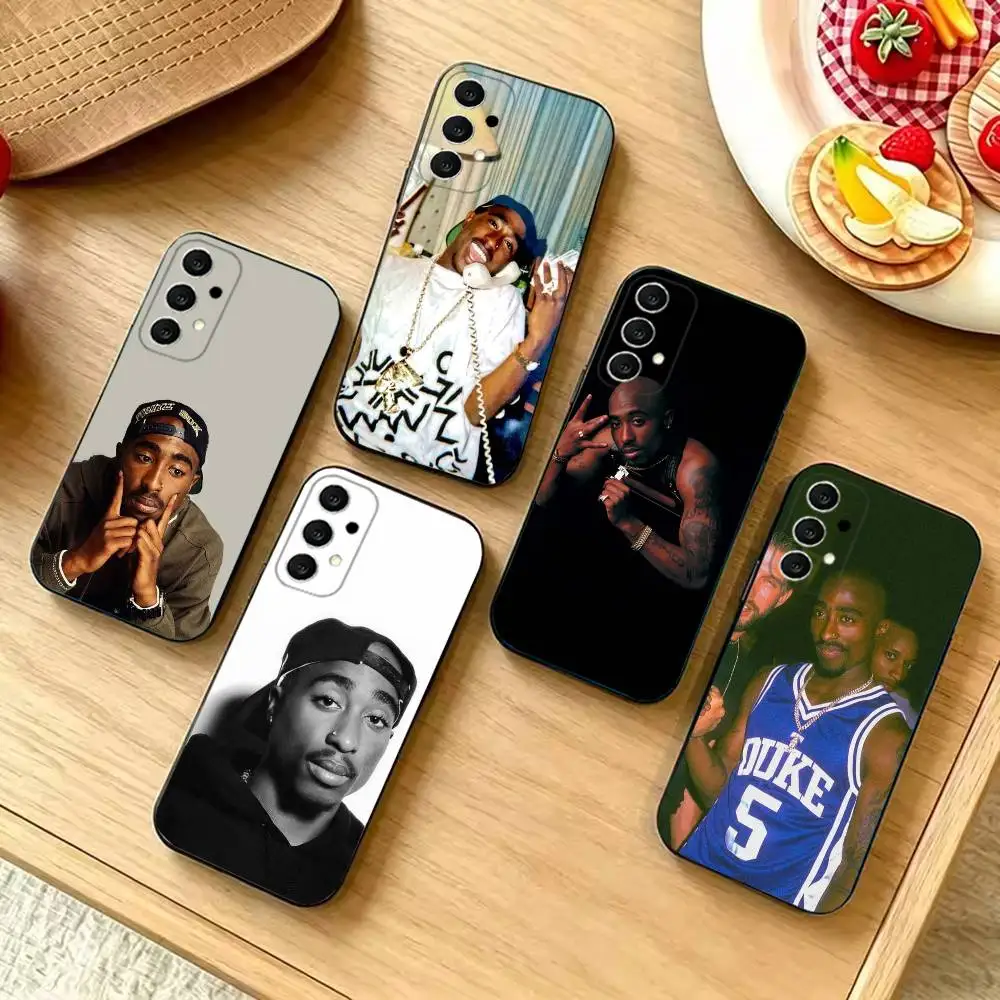 Rapper 2pac Singer Tupac Phone Case For Samsung S26,S25,S24,S21,S22,S23,S30,Ultra,S20,Plus,Fe,Lite,5G Black fashion Cover
