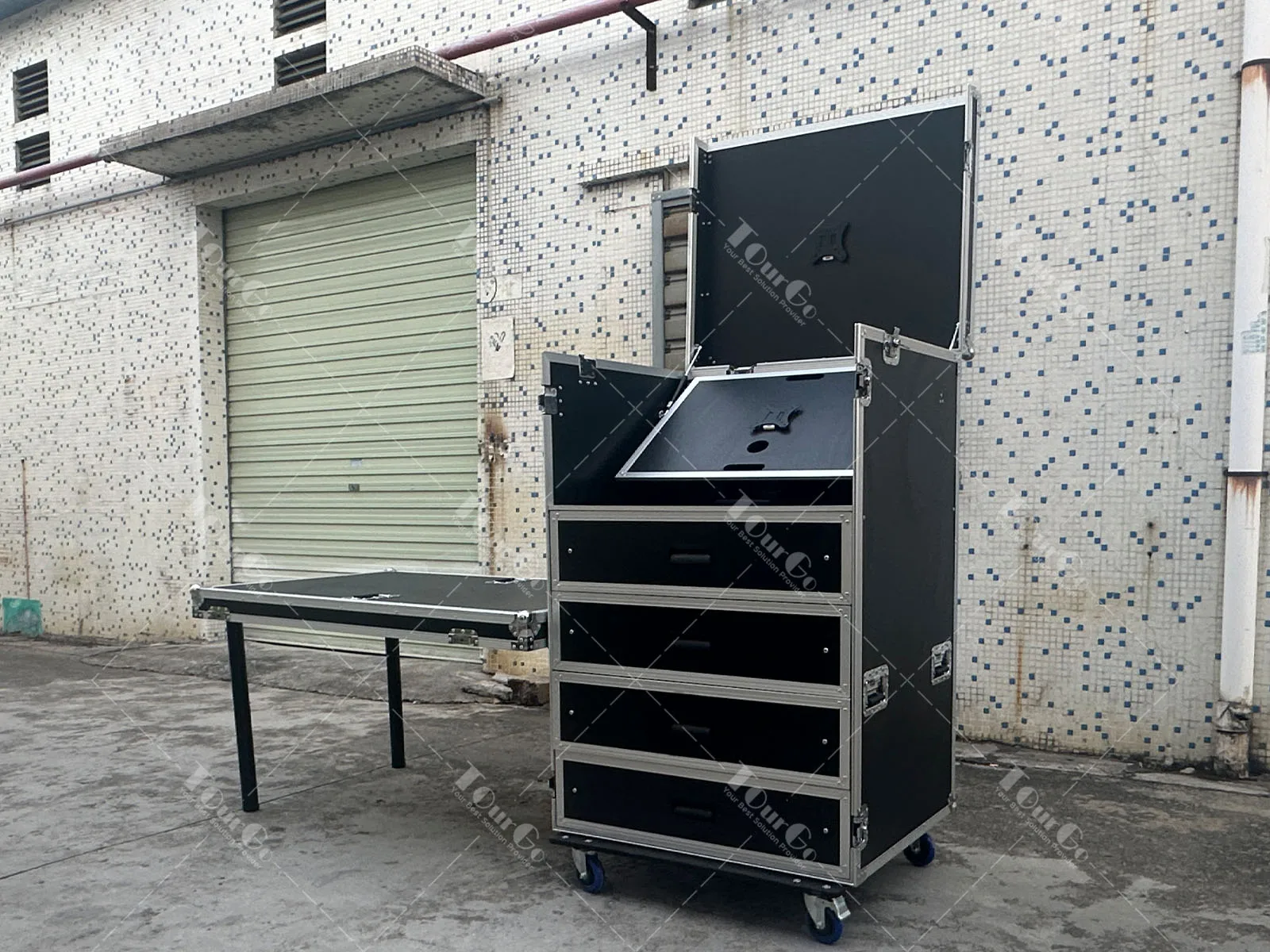 Custom Video Production Flight case with 4 Drawers