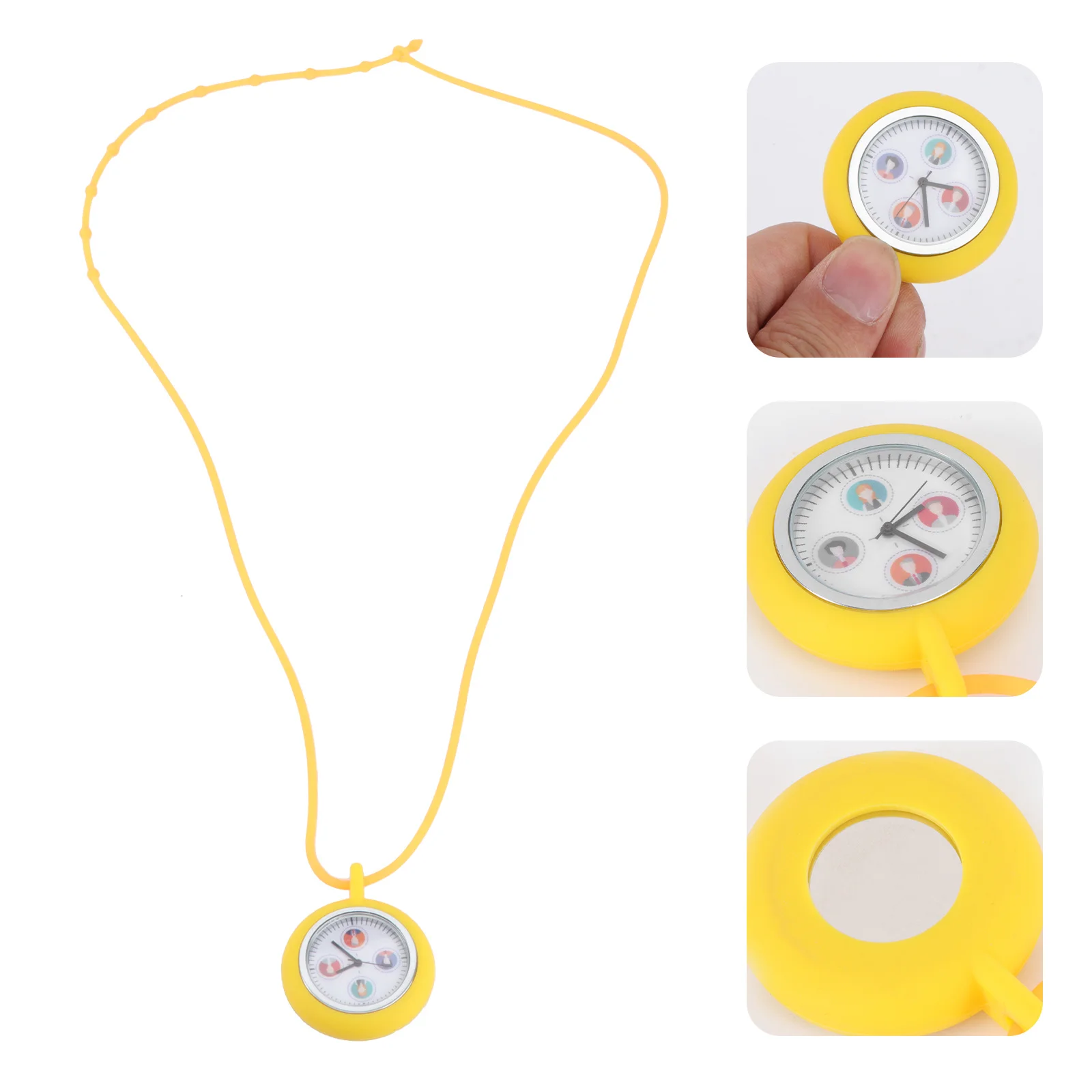 

1Pcs Silicone Hanging Nurse Quartz Watch Mini Lightweight Necklace Festival Gift for Doctor Neck Hanging Watch