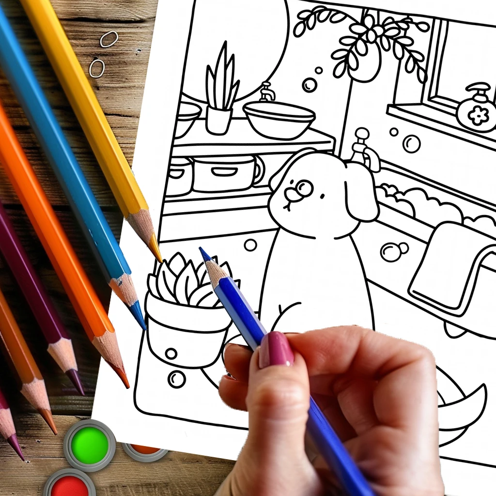 Książeczka do kolorowania z szczeniaczami, 28 stron, książka do malowania na Walentynki, prezent na przyjęcie urodzinowe, artykuły do rysowania, Boże Narodzenie