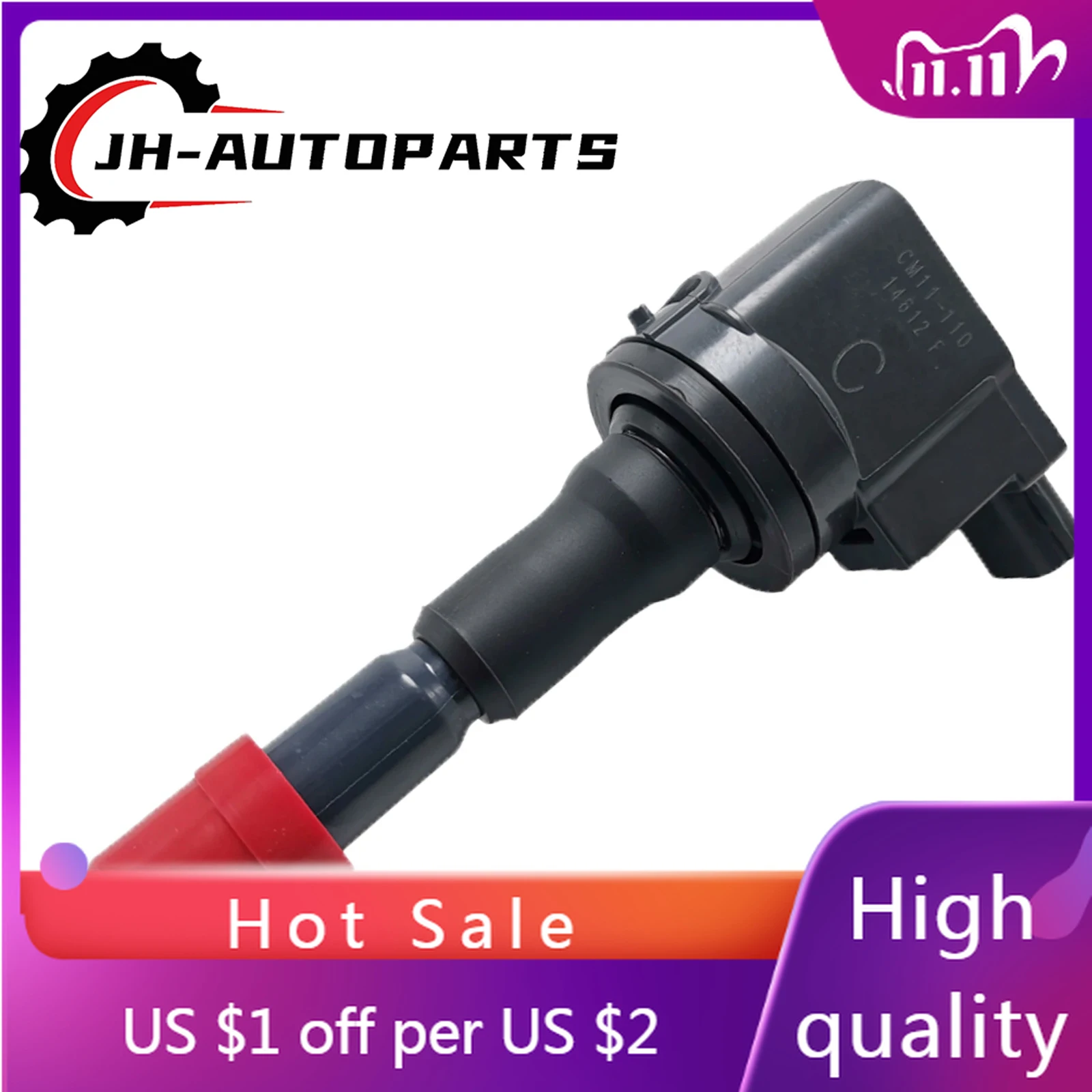 

Ignition Coil for Honda Civic JAZZ 2003 2004 2005 2006 2007 2008 2009 2010 2011 30521-PWA-003 CM11-108