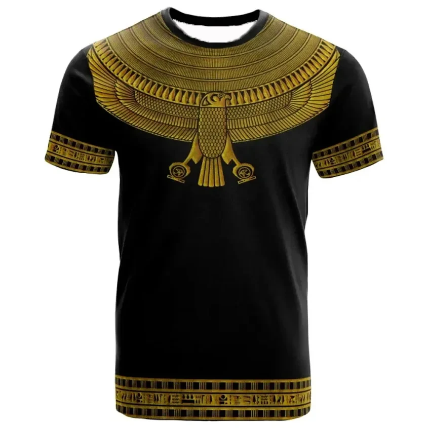 New Ancient Egypt Goddess Pharaoh 3D Print T-Shirts Men Women Short Sleeve T Shirt Oversized Harajuku Y2k Tees Tops Man Clothing