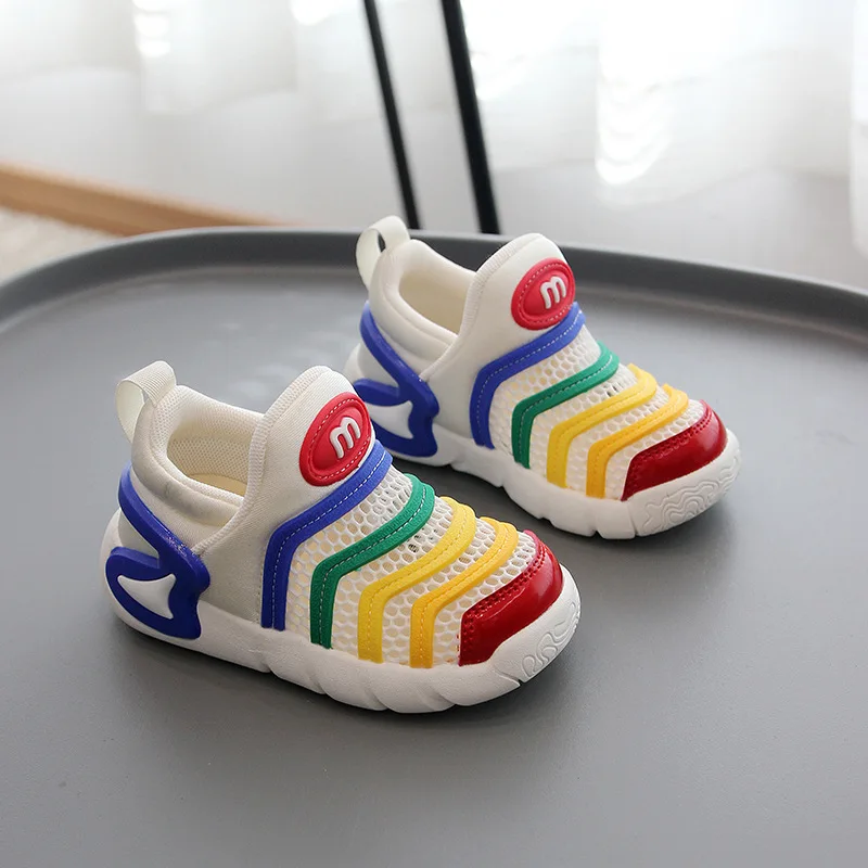 Summer And Spring Fashion Toddlers Shoes Baby Boys & Girls Kids Sneakers Breathable Soft BottomSize 21-30