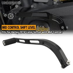 Mid-Control Gear Shift Lever Shifter Peg for Harley Softail Street Bob Low Rider S/ST FXST FXBB FXLR FXLRS FXLRST FXBBS Black