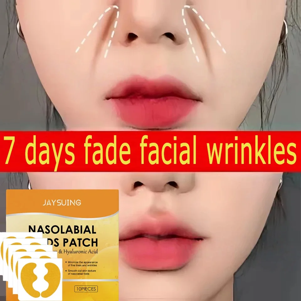 Wrinkle Removal Patches Collagen Nasolabial Folds Face Lifting Sticker Firming Forehead Fine Lines Gel Anti-Aging Face Mask Tool