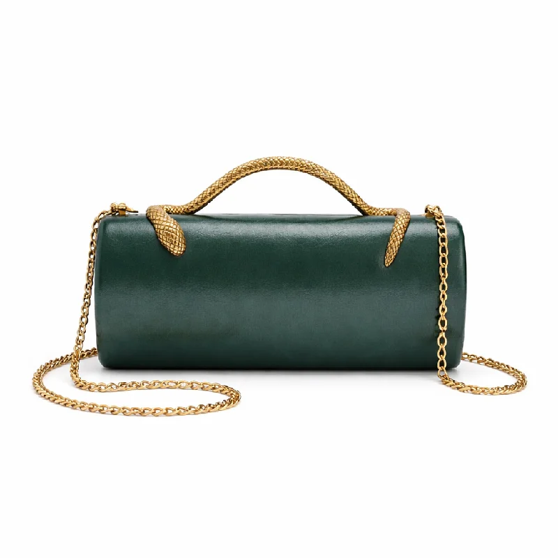 

Faux Leather Hard Shell Clutch Evening Bag For Women, Chain Shoulder Crossbody Purse, Square Box Handbag For Wedding Party