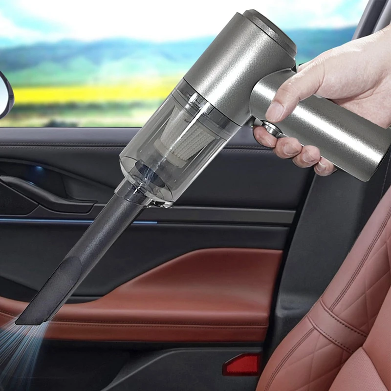 Portable Car Vacuum Handheld Vacuum Cordless,Rechargeable Dual Use Wet And Dry Car Cleaning Tool For Kitchen Beauty