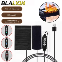 Blalion-オートバイの加熱ハンドグリップ、調整可能なサーマルe-bike、atvハンドルバーヒーター、ウォーマーキット、オートバイアクセサリー、12v、3ギア