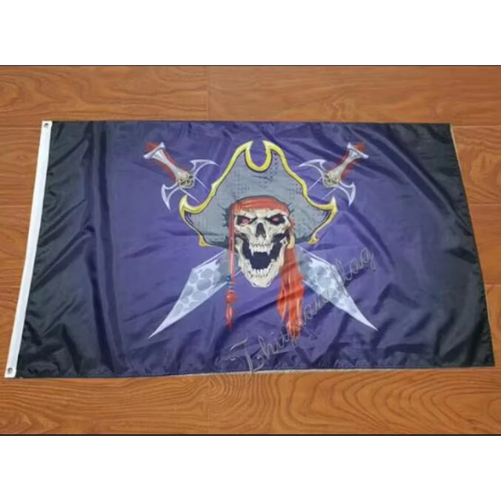 2x3ft 3x5ft Fashion Pirate Flag Skull Banner WITH Broadsword Decoration Indoor Festival flag