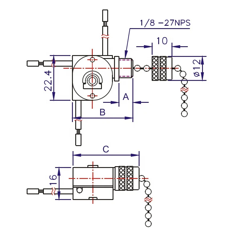 Zing Ear ZE-110 1A 3A 6A 125V 250V ventilatore da soffitto Pull Cord interruttore a catena