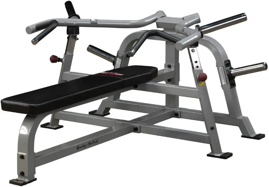 Body-Solid Pro ClubLine (LVBP) Adjustable Leverage Gym Bench - Converging Chest & Bench Press Machine with Sealed Bearings