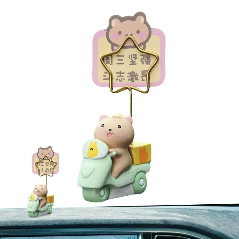 Car Dashboard Decorations Cute Animal Car Interior Desktop Dashboard Ornament Cute Statue Creative Centerpiece Cake Toppers For