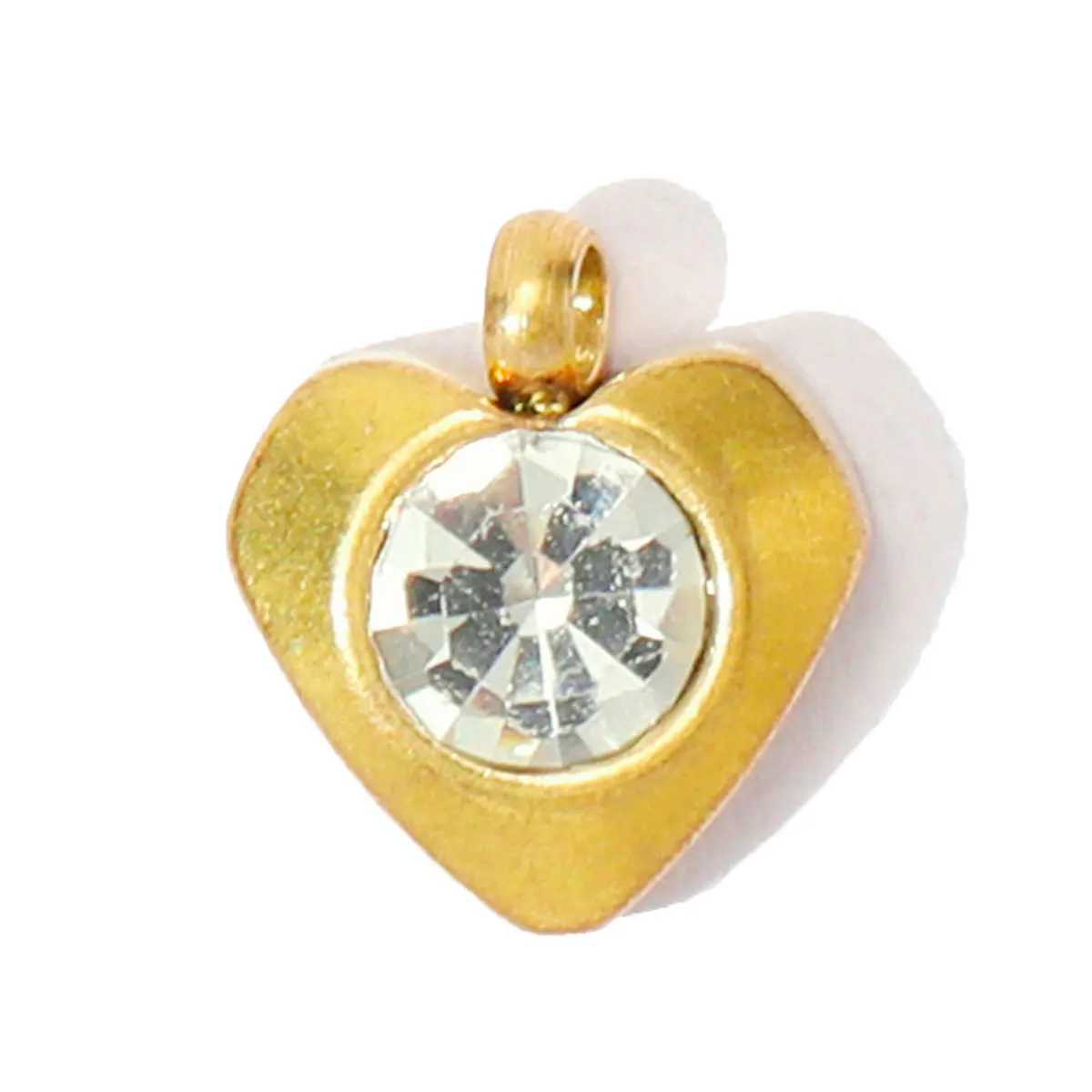 20 قطعة/الوحدة الفولاذ المقاوم للصدأ حجر الراين القلب ستار Diy بها بنفسك السحر النساء كريستال ساحة زهرة المعلقات لسوار المجوهرات بالجملة