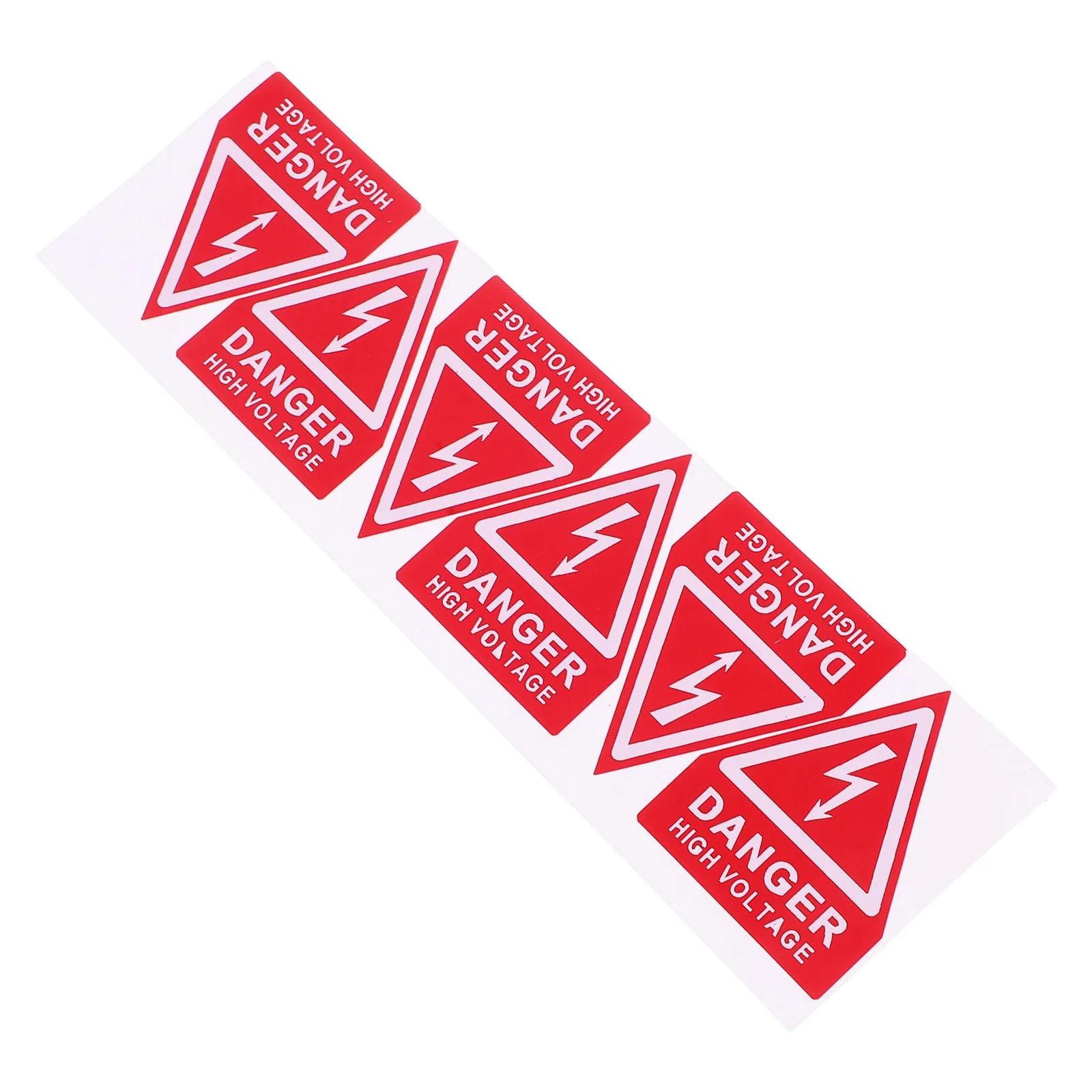 6Pcs High Visibility Danger Sign Yellow Triangle Electrical Warning Label for Machinery Safety Adhesive Waterproof Sticker