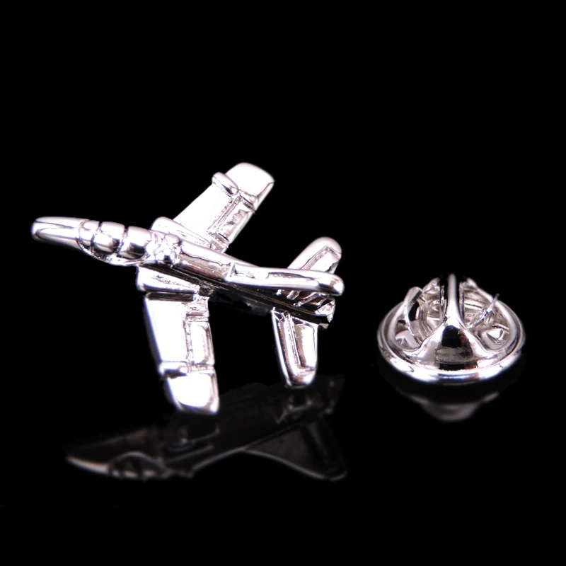 High quality fighter jet brooch, brand new copper material, fashionable men's lapel suit badge pin