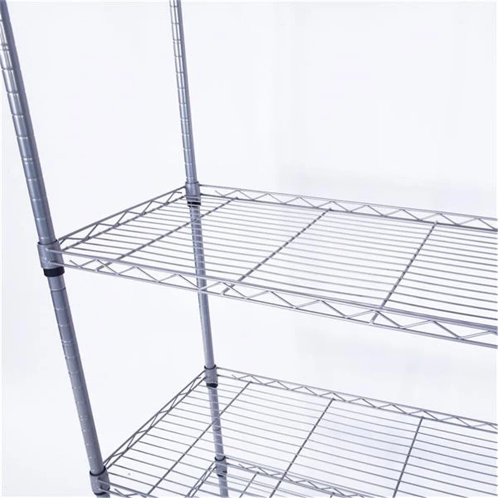 Carbon Steel 5 Tier Shelving Storage Rack For Home Kitchen Bedroom Office