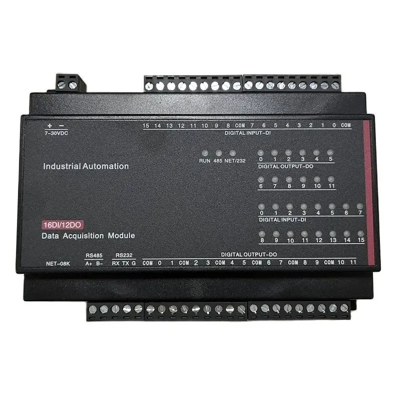 12DO relay output 16DI switch input RJ45 Ethernet TCP module Modbus controller / 508K Ethernet 485 232