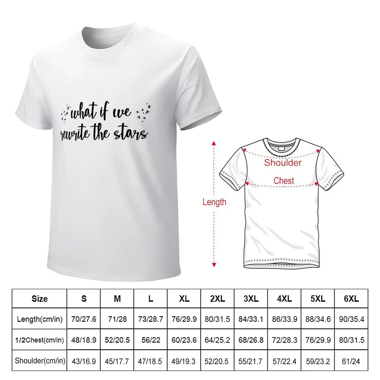 Rewrite the Stars T-Shirt heavyweights boys whites plain t shirts men