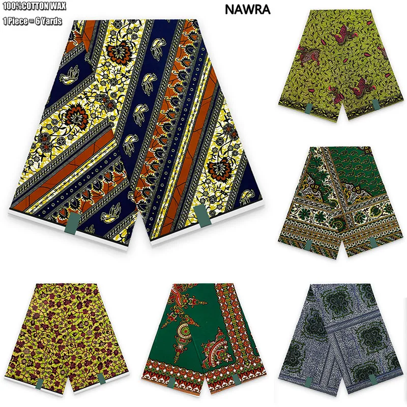 Guaranteed Veritable African Real Wax Prints Fabric Ghana Style Ankara Wax Tissu Pagne 100%Cotton Soft Design Nigeria Wax Fabric