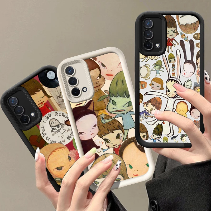 Y-Yoshitomo Girl Naras Phone Case For OPPO Realme C55 C63 C65 C67 Reno 10 11 12 13 Pro Plus A16 A17 A58 A74 A78 A98