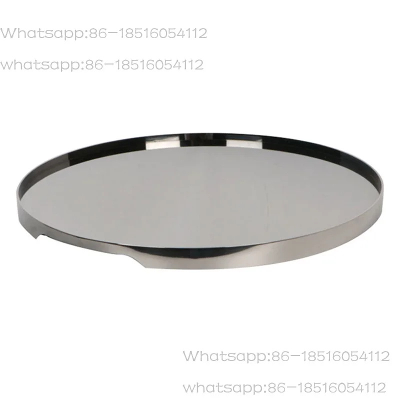 Modern Light Luxury Minimalist Stainless Steel Square Circle Mirror Tray Household High-end Storage Ornament