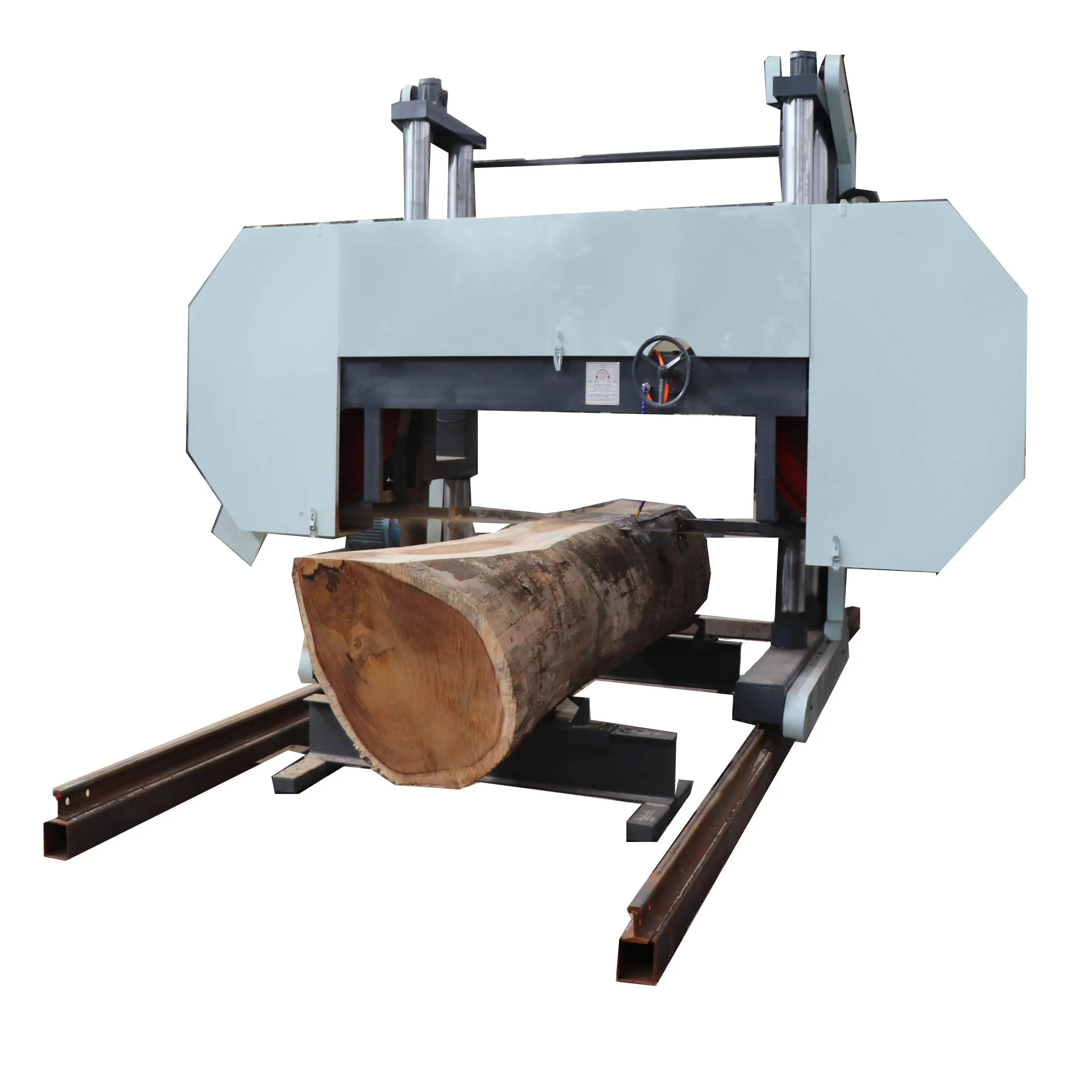 Large size horizontal wood saw machine wood cutting band saw machine