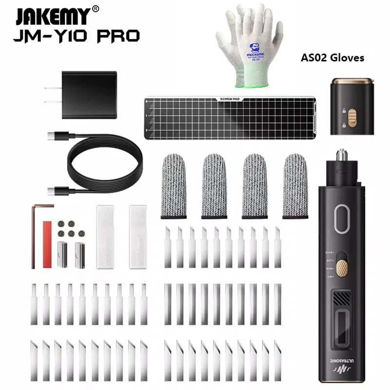 Jakemy JM-Y10 プロ超音波切断ナイフ OLED スクリーン過熱保護 DIY
