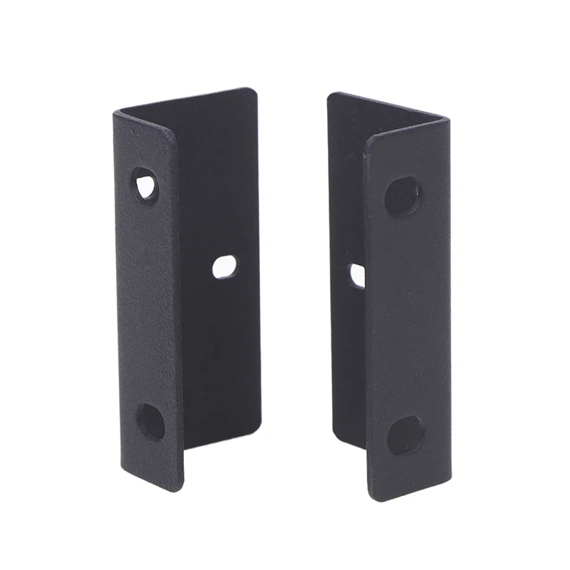 B*2PCS Metal Rack Ears Bolts Rack Mount Bracket Kit for Hikvision 1U/1.5U/2U NVR Network Video Recorder Camera Install Mounting