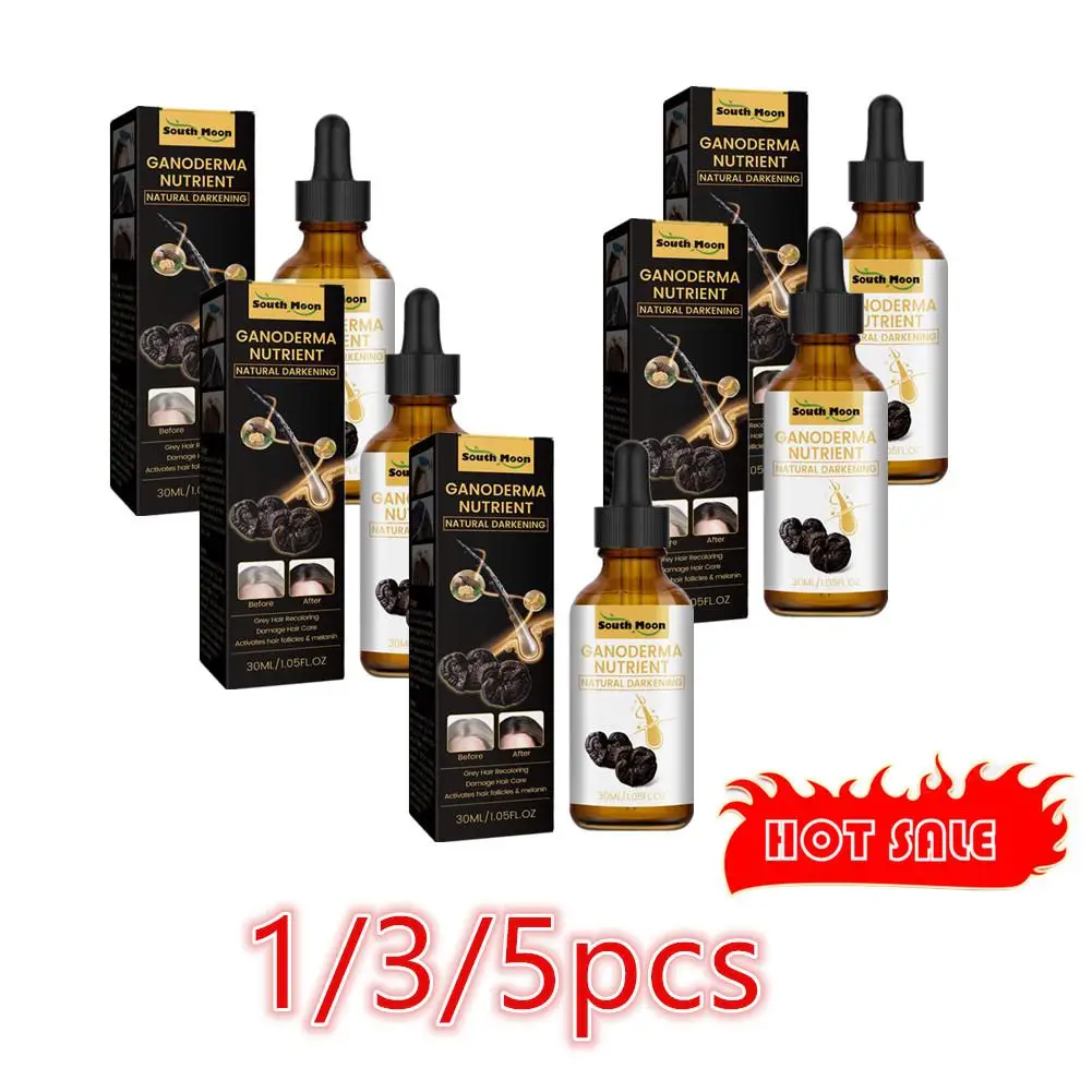 

Lot Gray White Hair Treatment Serum Liquid White To Black Natural Color Repair Nourish Products Anti Loss Hair Care For Men Wome