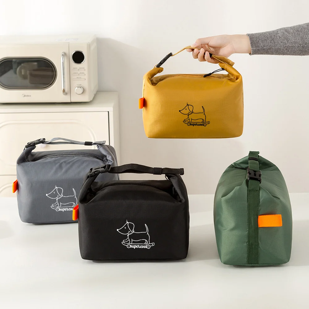 Large Capacity Insulated Thermal Lunch Bag with Thick Aluminum Foil & Oxford Cloth - Foldable Thermal Tote for Food Storage