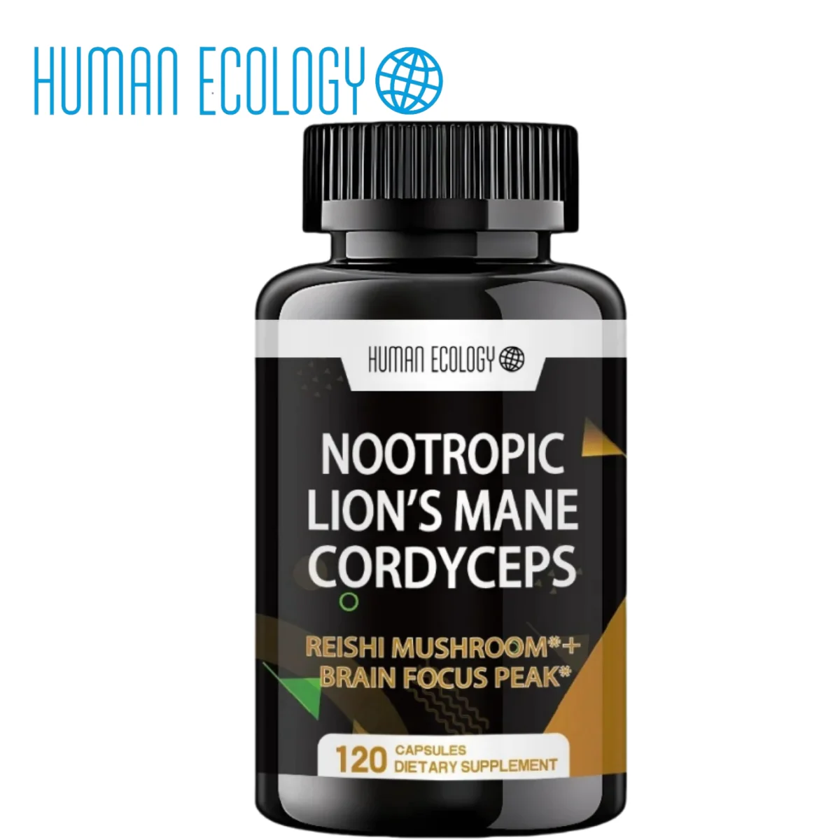 Human Ecology Lion s Mane Cordyceps Immune Booster Nootropic Brain Supplement for Energy Memory Liver