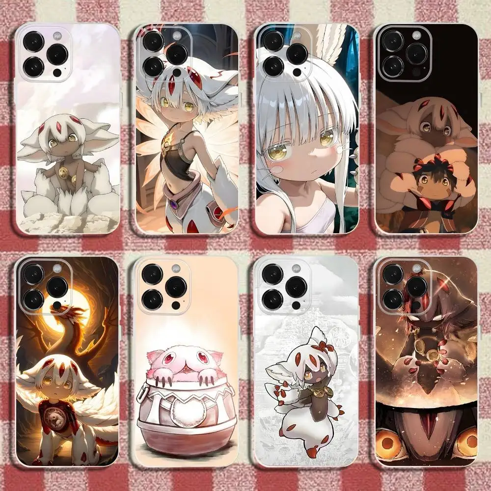 

Made In A-Abyss F-Faputa Phone Case For iPhone 16,15,14,13,12,11 Pro,Max,Plus,X,XS,XR,SE,Mini Transparent Silicone Soft