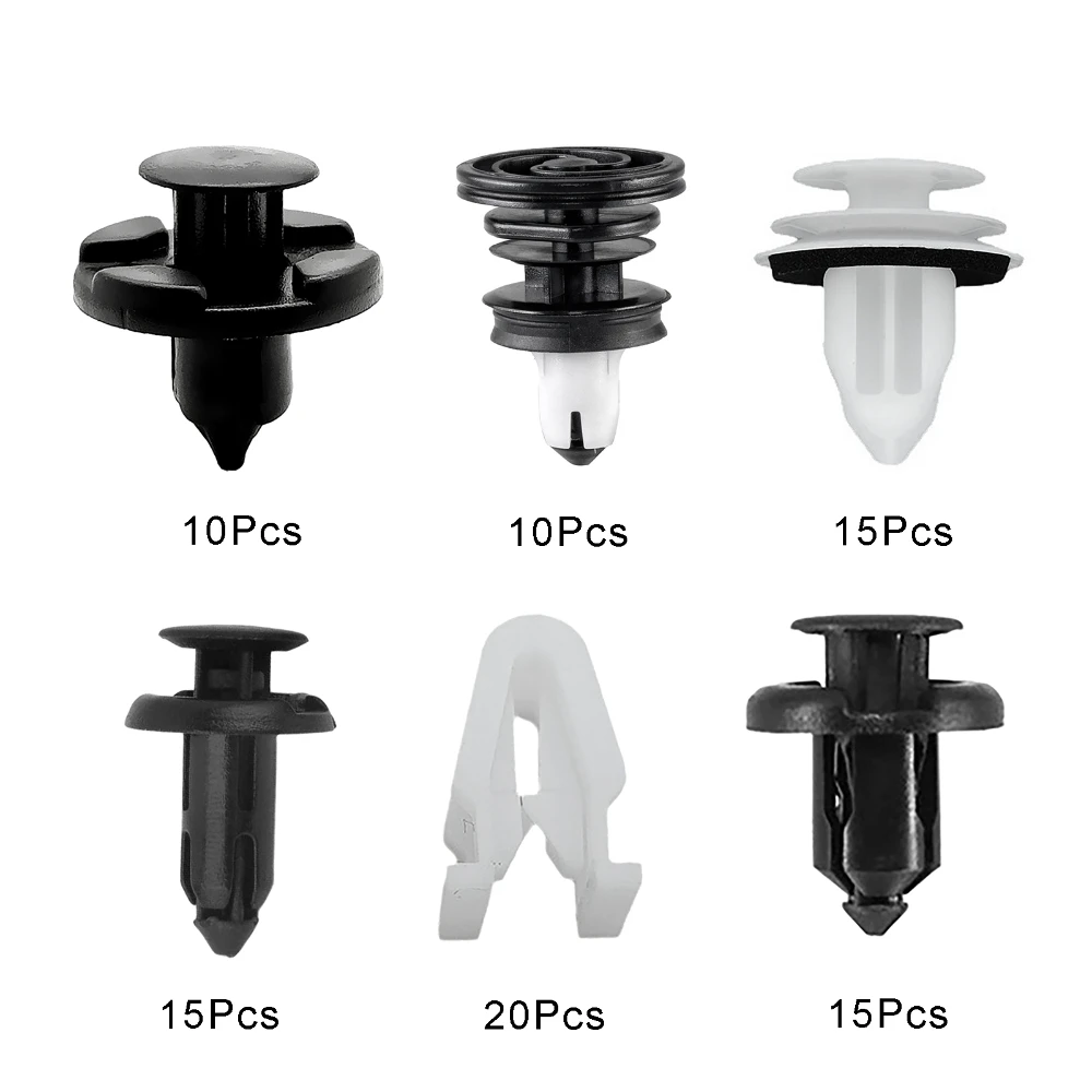 Für Tesla Model 3 Y S X Türverkleidung Verschluss Stoßstange Kotflügel Mittelkonsole Armaturenbrett Schnalle 85-teiliges Clip-Set Auto-Druckknopf-Nieten-Befestigung – Detail 4