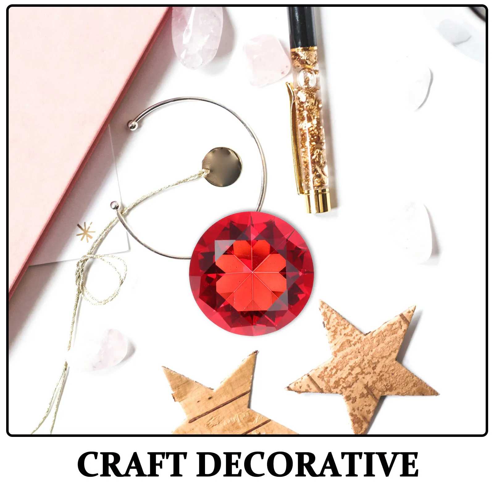 60Mm Crystal Diamond Decor Premium Faux Diamond Ornament for Wedding Party Birthday Home Decoration Romantic Shining Atmosphere