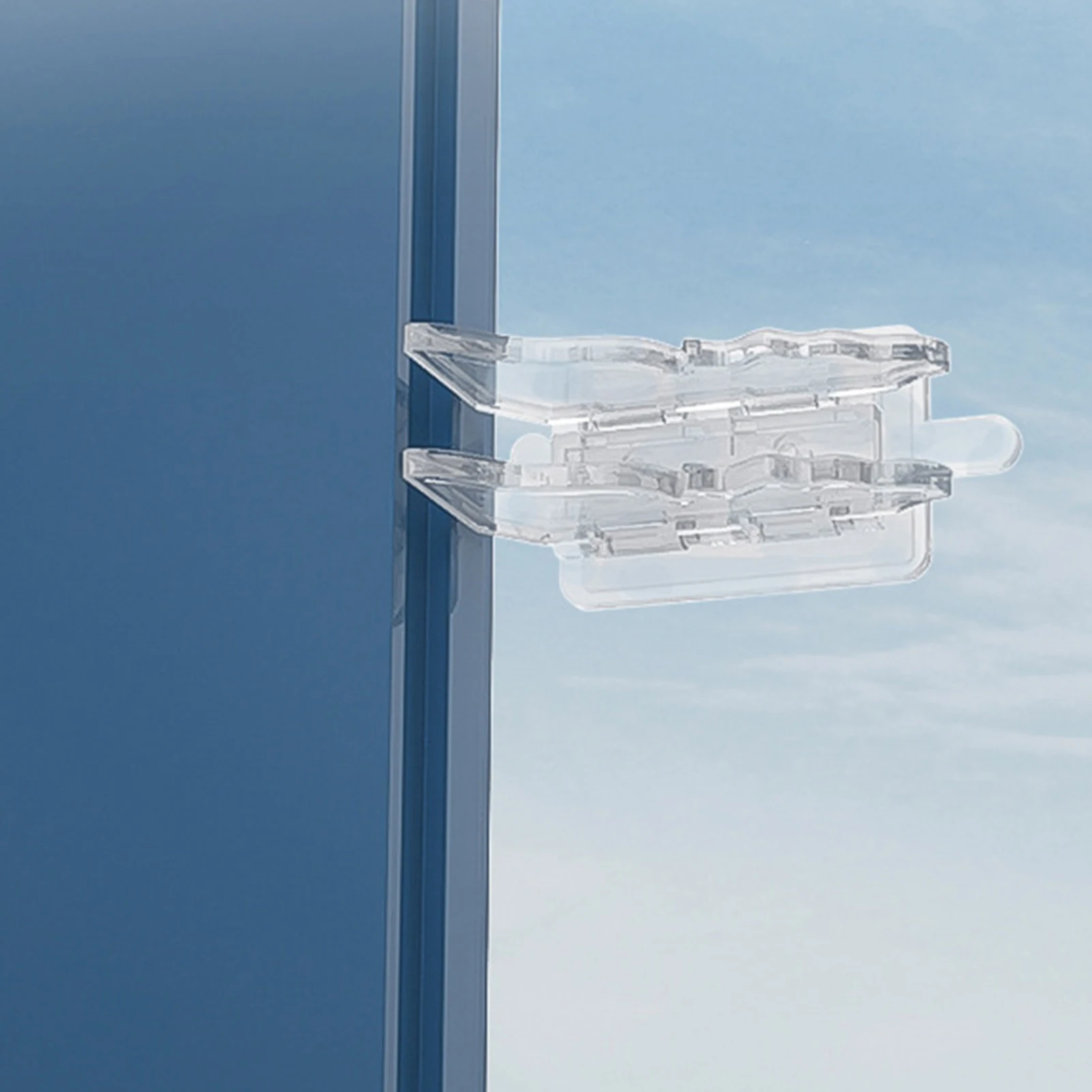 Butterfly Shaped Transparent Door Lock Decorative and Functional Window Lock for Preventing Children Falling Risk