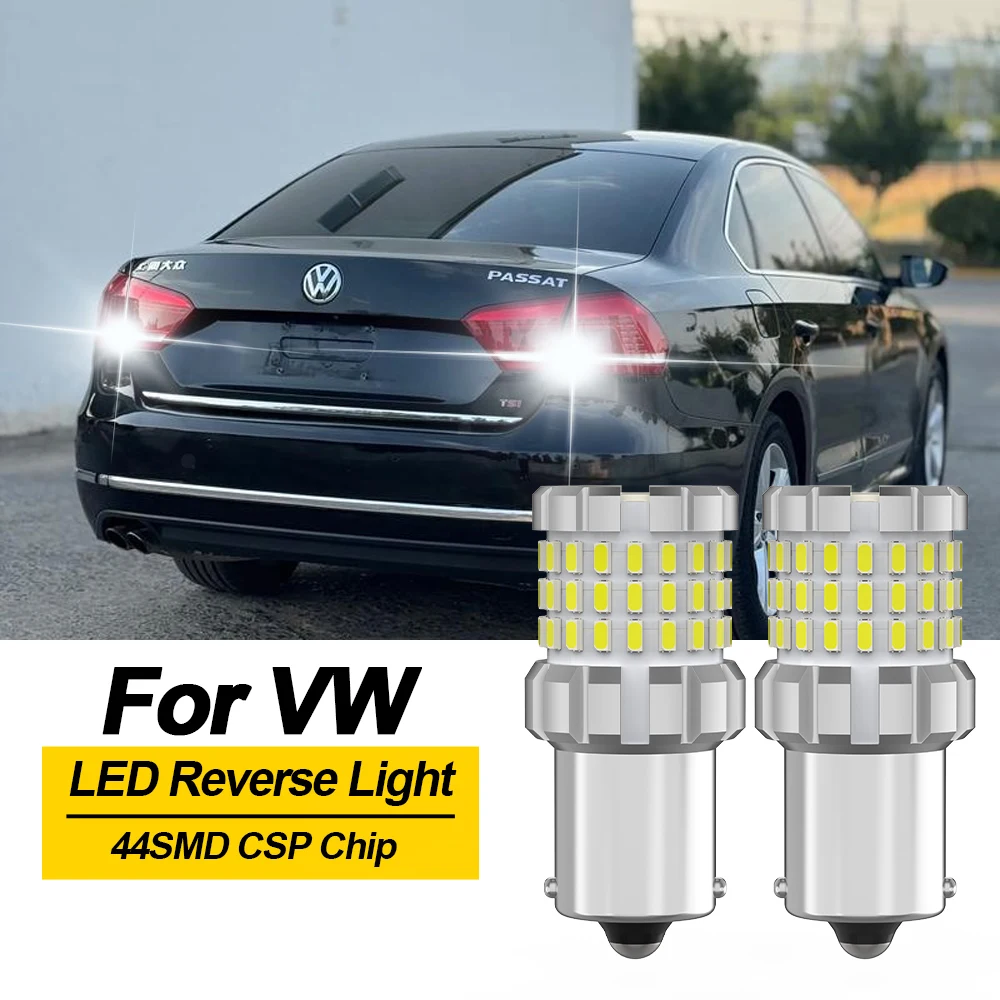 

BMTxms 2pcs P21W 7506 BA15S For VW Passat B3 B4 B5 B5 B6 Beetle Golf 3 4 5 Jetta 3 GTI Rabbit Eos LED Reverse Light Canbus Lamp