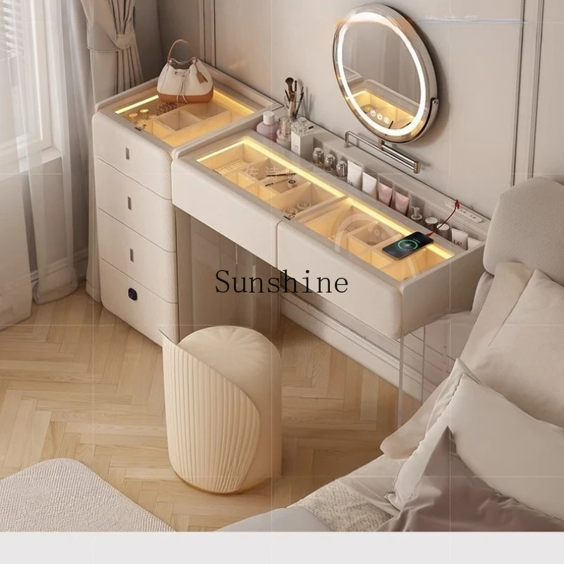 

Italian minimalist acrylic dresser bedroom suspension integrated new table