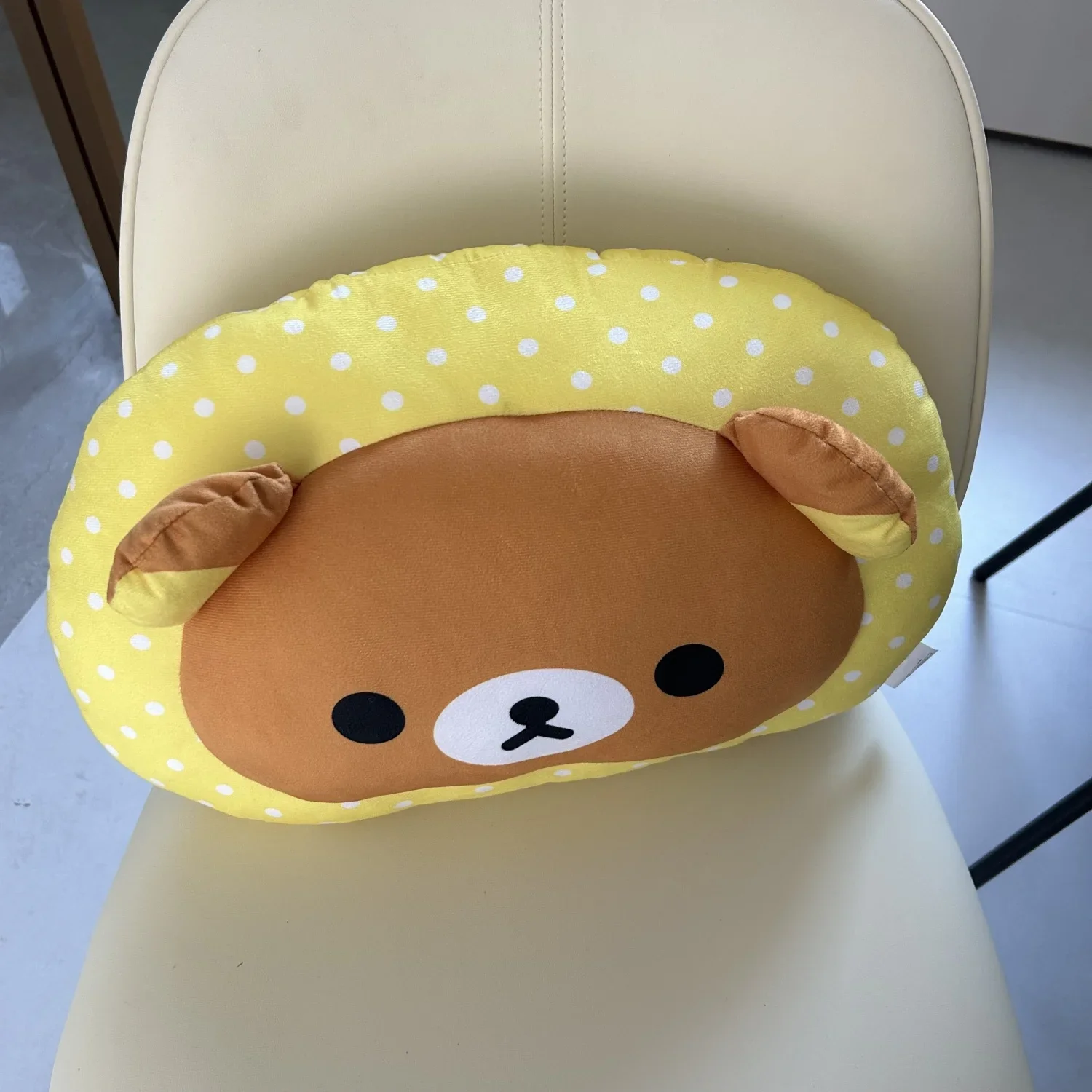 Rilakkuma Plush Toy Stuffed Brown Bear Pillow Cartoon Back Cushion Cuddly Plushies Children's Room Decoration Gifts Girl Peluche