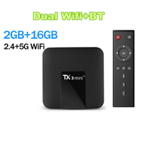 TANIX TX3 Mini + TV BOX Android11 Amlogic S905W2 2GB RAM 16GB ROM AV1 BT 2.4G/5G Dual Wifi 4K HD Media Player Smart Set Top BOX